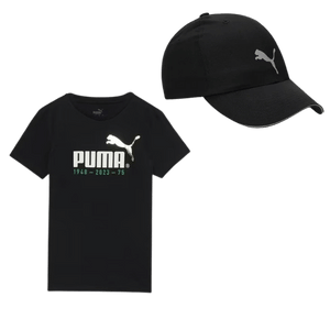 Branded t-shirt and cap